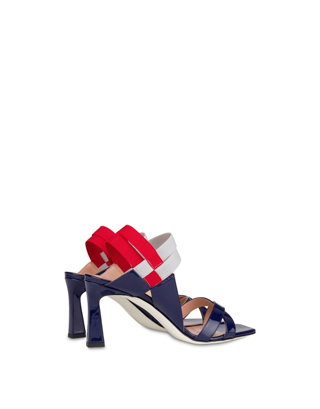 Greek Cross high patent leather sandals Photo 3