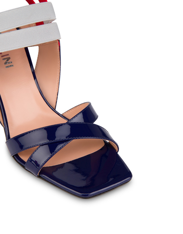 Greek Cross high patent leather sandals Photo 4