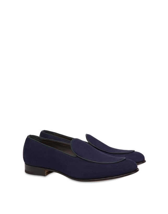Nubuck and Azulejos calfskin loafers Photo 2