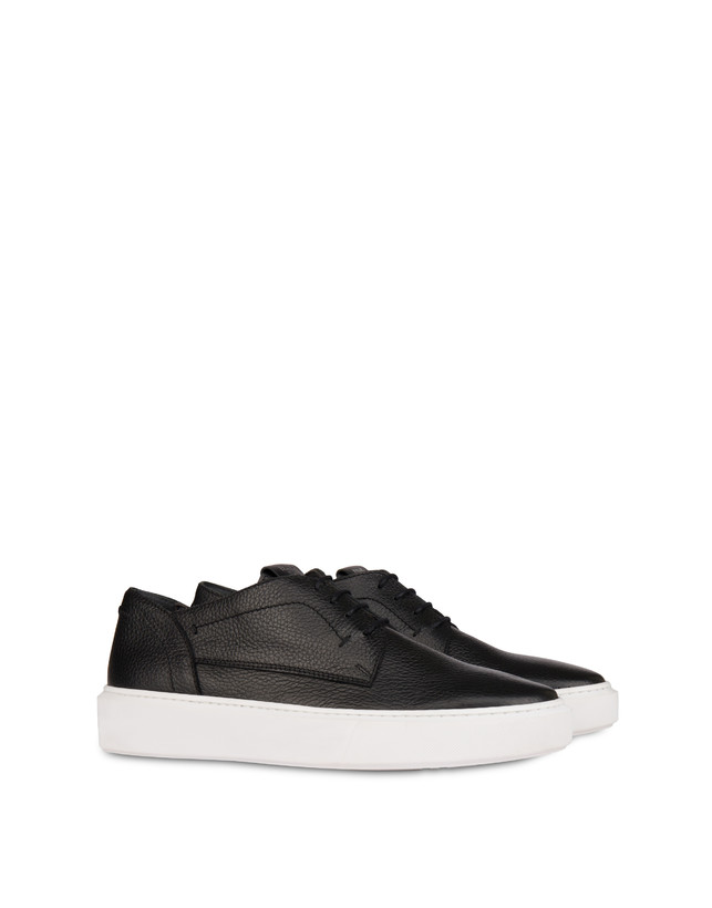 Navy calfskin sneakers Photo 2
