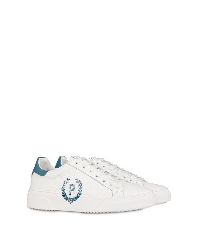 Kalbsleder-Sneaker mit Elch-Druck-Piktogramm Photo 2