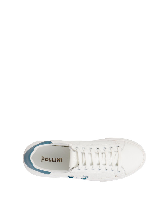 Kalbsleder-Sneaker mit Elch-Druck-Piktogramm Photo 3