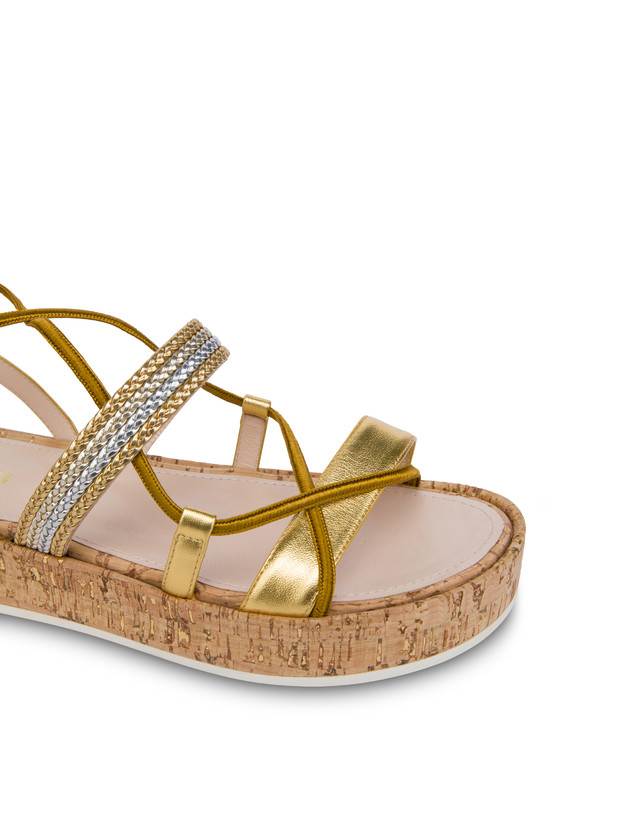 Constantinopolis laminated flatform sandals Photo 4