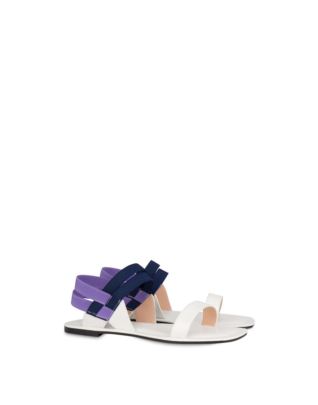 Greek Cross patent leather flat sandals Photo 2