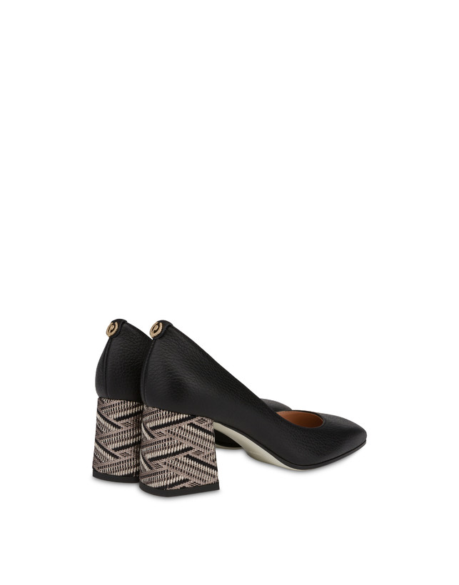Palmes tumbled calfskin pump Photo 3