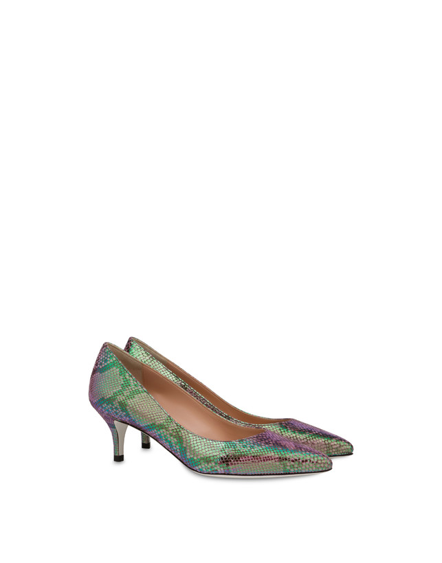 Pump con stampa pitone iridescente Annabelle Photo 2