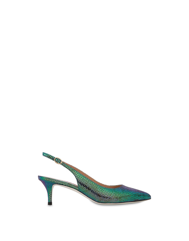 Slingback con stampa pitone iridescente Annabelle Photo 1