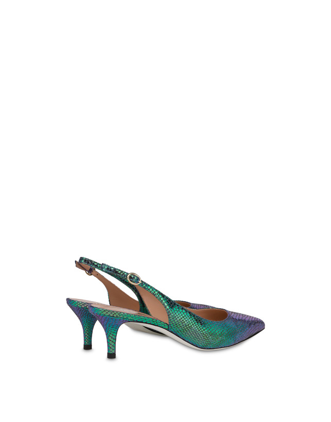 Slingback con stampa pitone iridescente Annabelle Photo 3