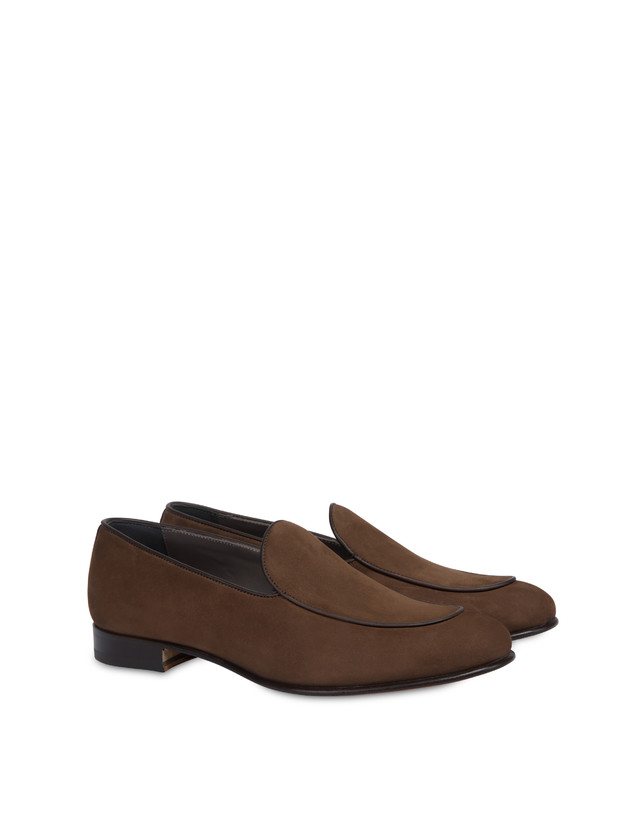 Nubuck and Azulejos calfskin loafers Photo 2