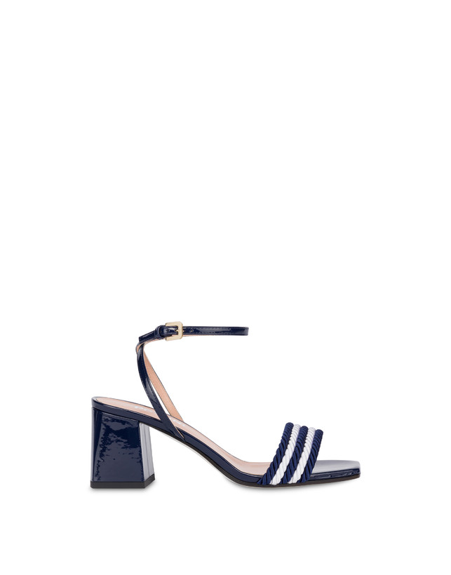 Rope On Rope sandals in patent leather and rope Photo 1