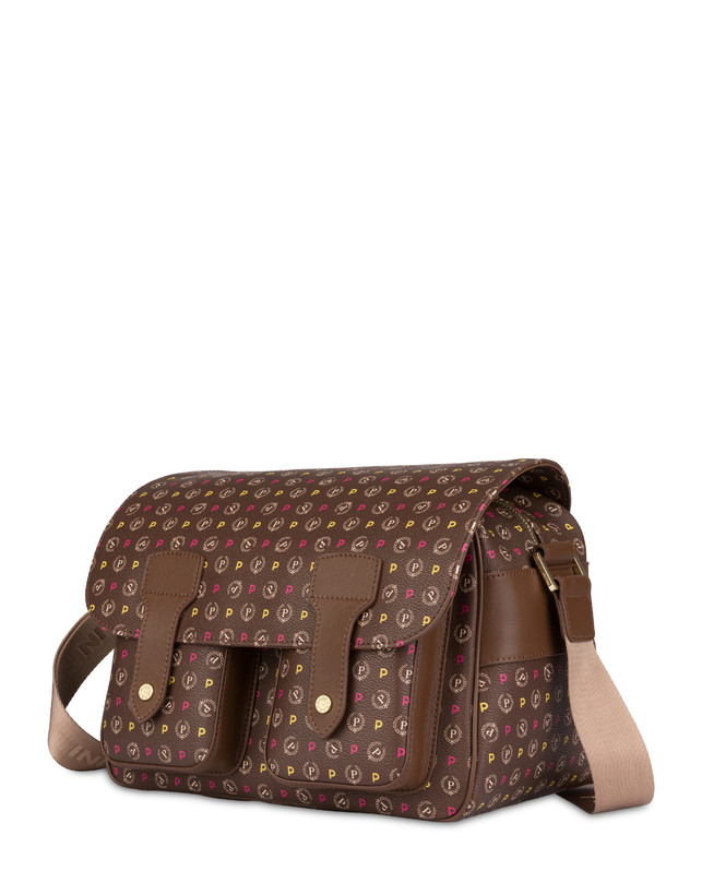Borsa A Spalla Multitasche Heritage Logo Classic Multicolor marrone Pollini