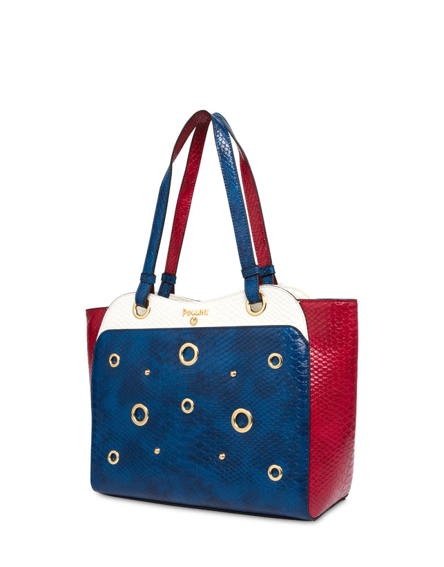 Marina Tote bag with python print Photo 2