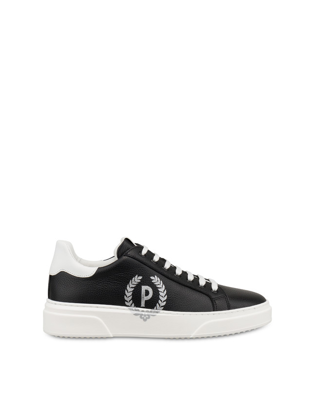 Kalbsleder-Sneaker mit Elch-Druck-Piktogramm Photo 1
