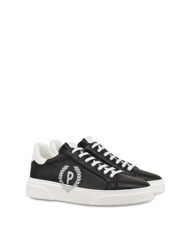 Kalbsleder-Sneaker mit Elch-Druck-Piktogramm Photo 2