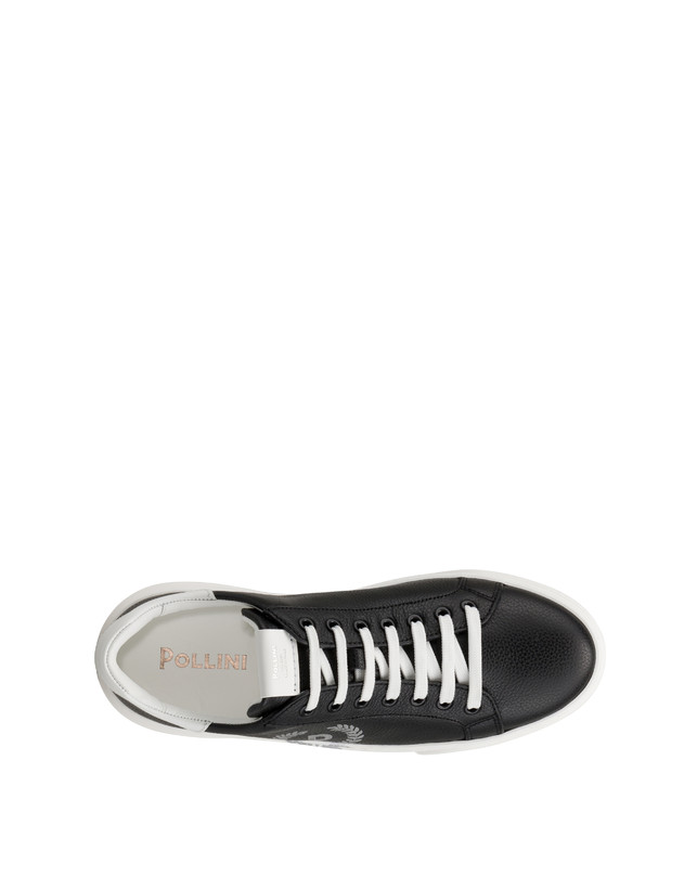 Kalbsleder-Sneaker mit Elch-Druck-Piktogramm Photo 3