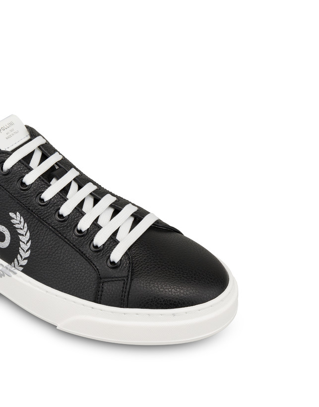 Kalbsleder-Sneaker mit Elch-Druck-Piktogramm Photo 5