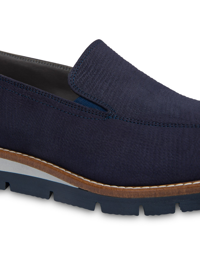 Madras print nubuck loafers Photo 5