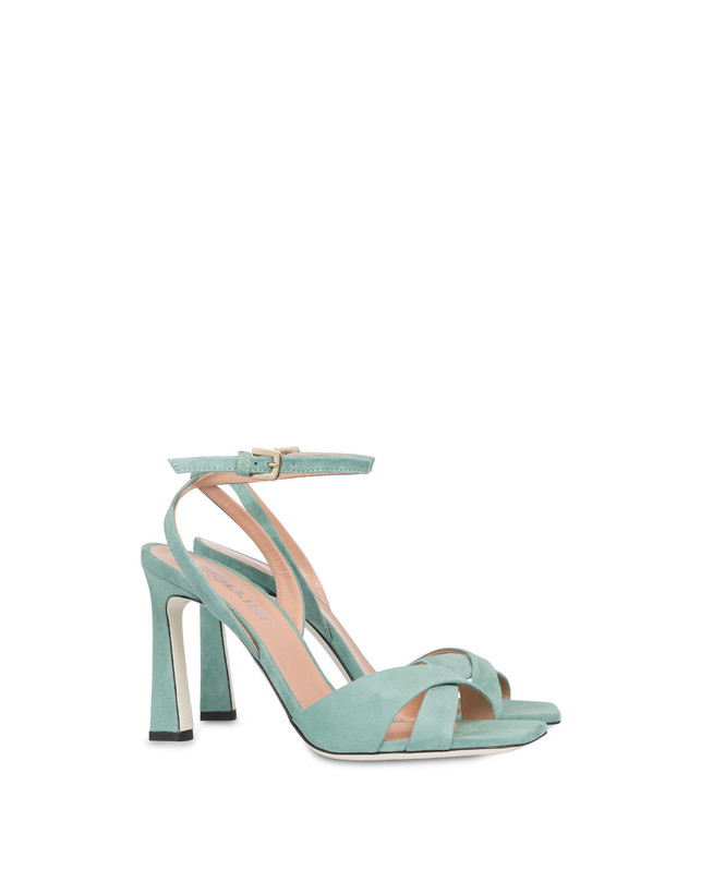 Cote d'Azur high sandals in suede Photo 2