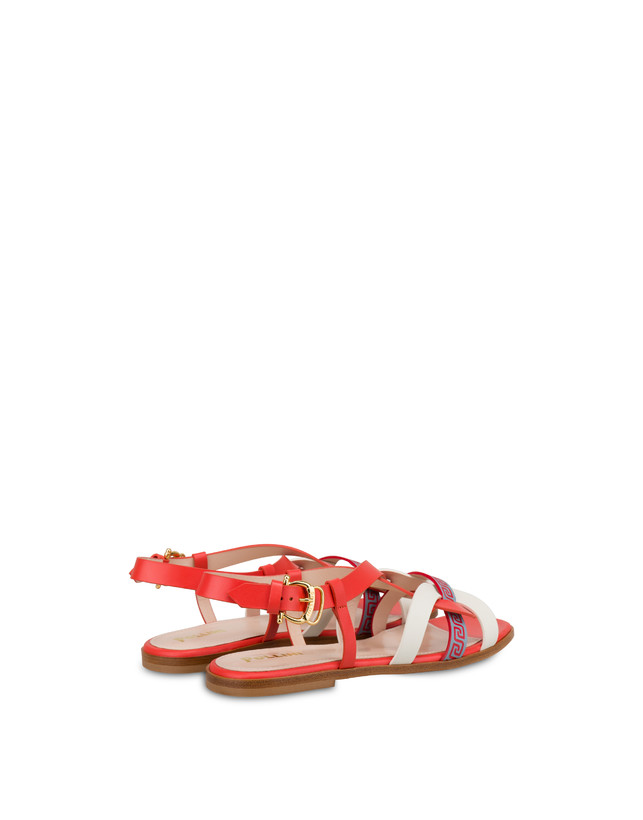 Greek Arco Wave calfskin flat sandals Photo 3