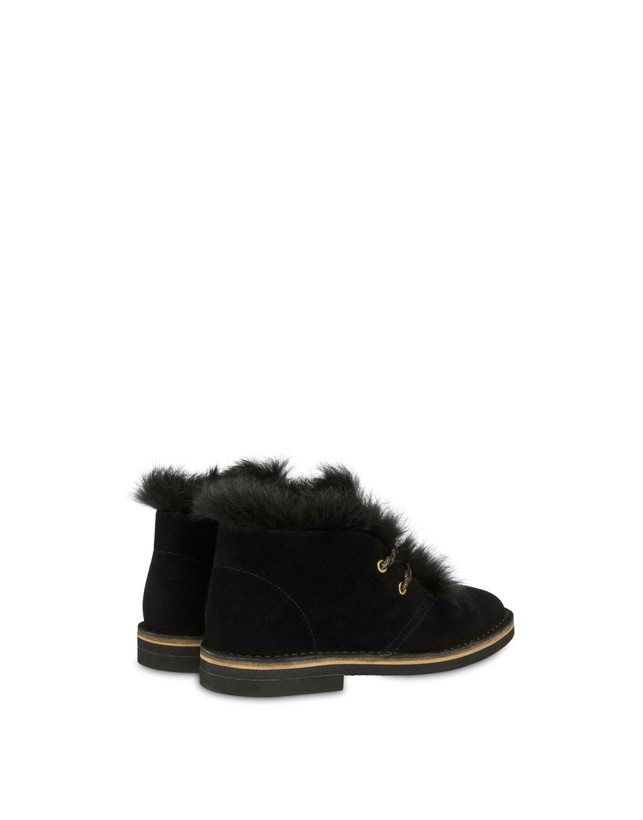 Desert boots in split-grain leather Photo 3