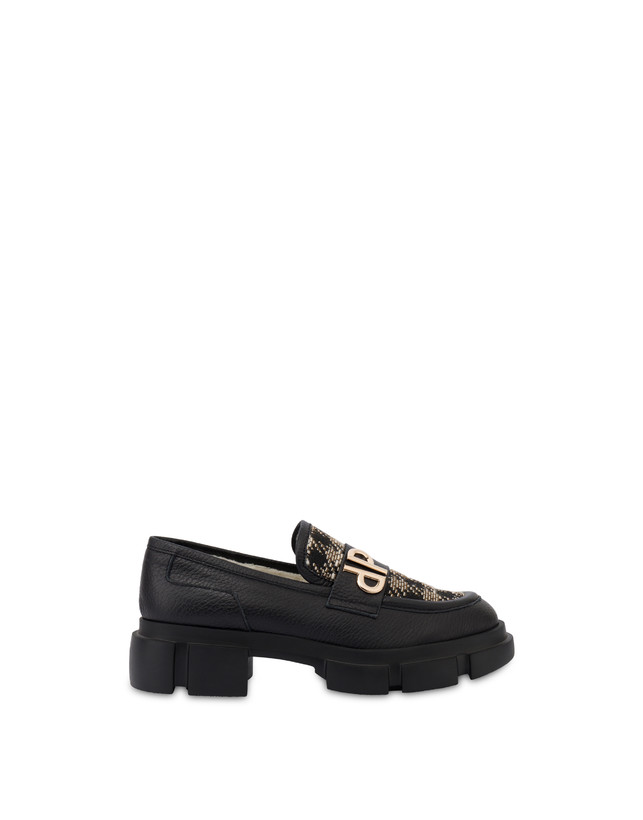 Twin P Manish calfskin and houndstooth loafers Photo 1