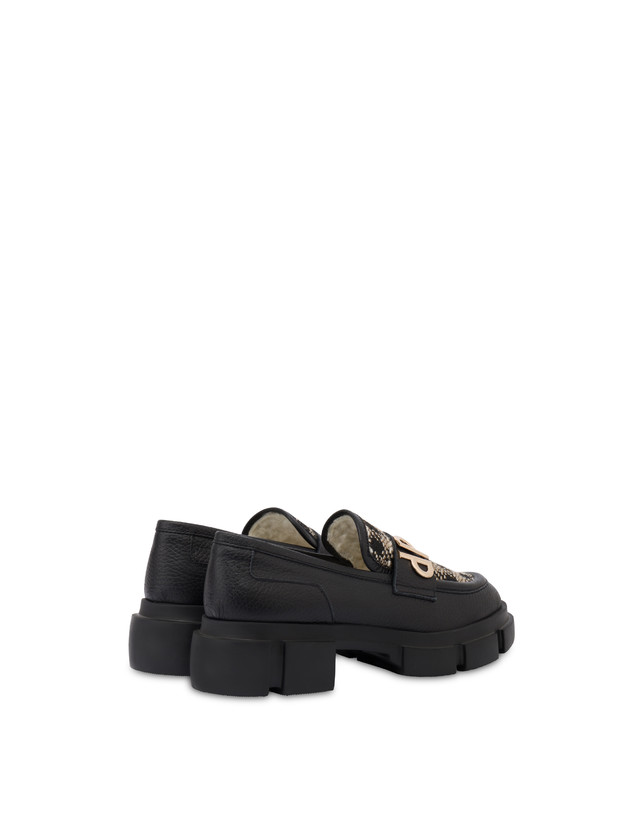 Twin P Manish calfskin and houndstooth loafers Photo 3