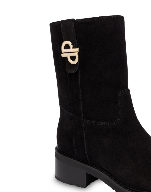 Twin P split-leather ankle boots Photo 4