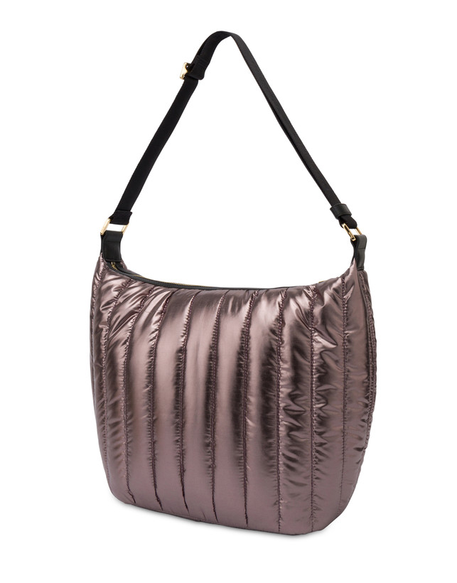 Hobo bag in nylon metallizzato Shiny Tank Photo 3