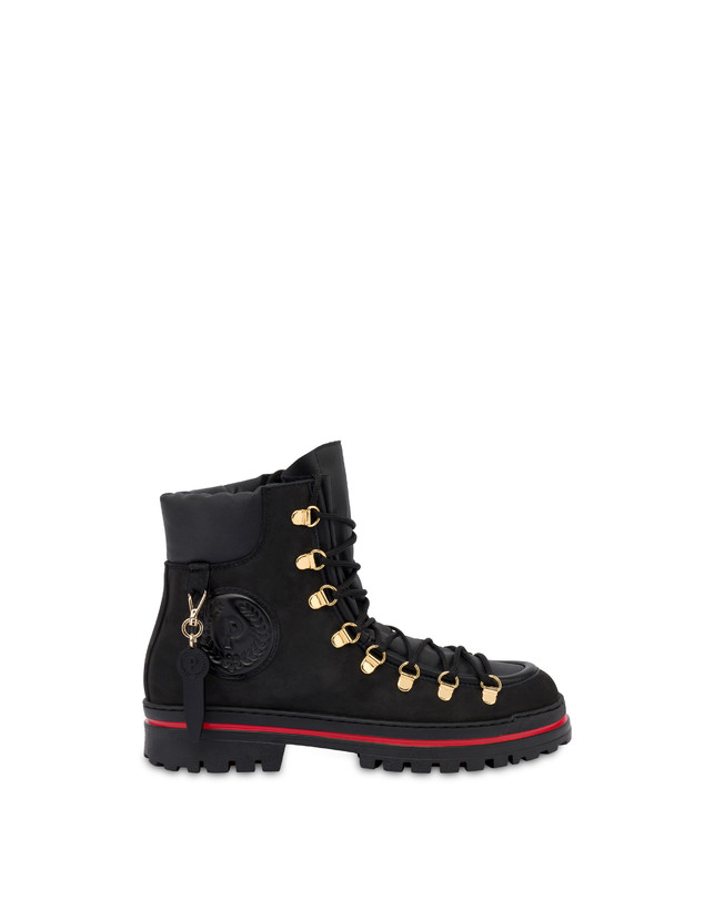 Pollini Ice Cracker boots in nubuck and calfskin Photo 1