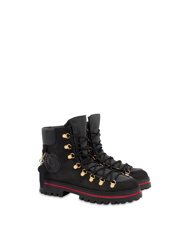 Pollini Ice Cracker boots in nubuck and calfskin Photo 2