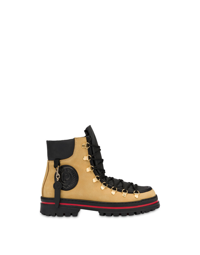 Pollini Ice Cracker boots in nubuck and calfskin Photo 1