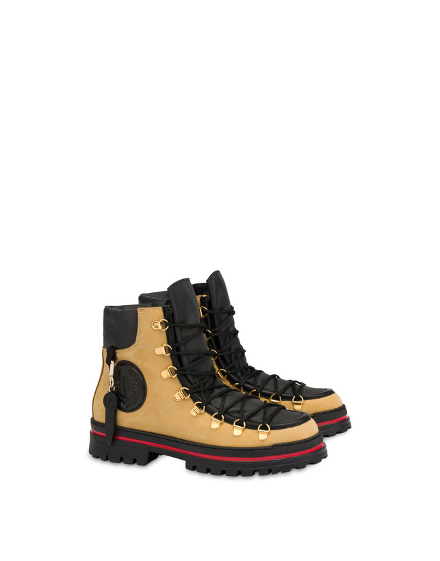 Pollini Ice Cracker boots in nubuck and calfskin Photo 2