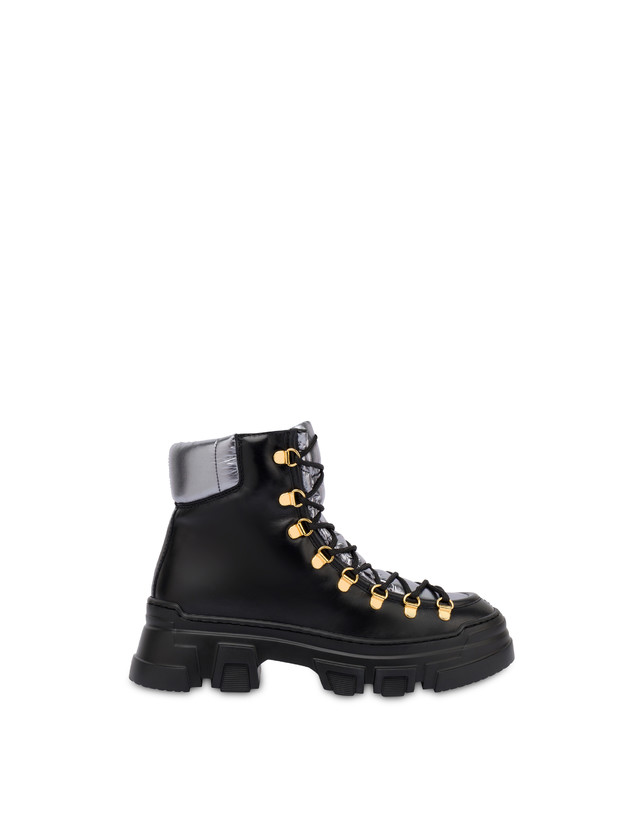 Shiny Tank calf leather pedule shoes Photo 1