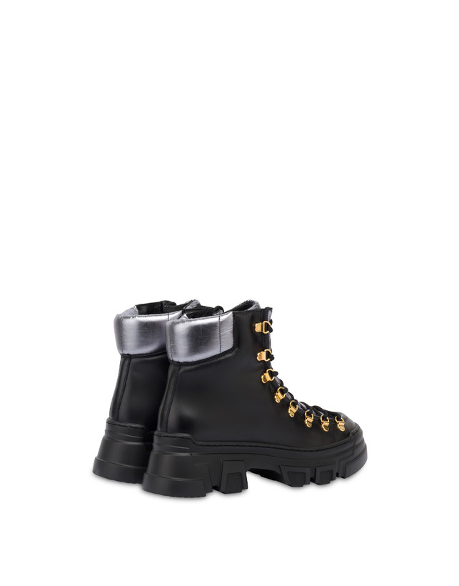 Shiny Tank calf leather pedule shoes Photo 3