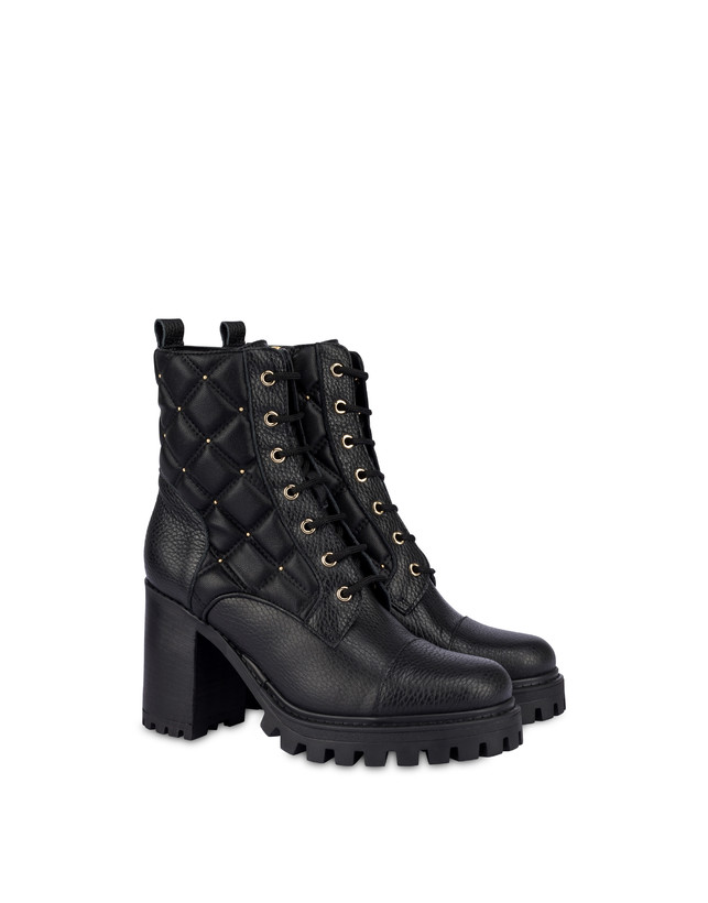 Stars In Prague matelassé combat boot Photo 2