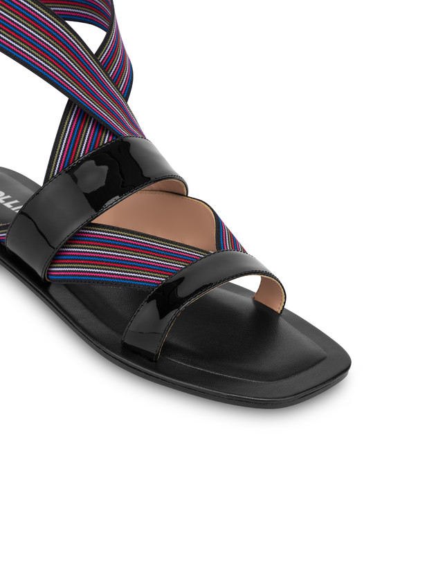 Colorful Band flat sandals with elastics Photo 4