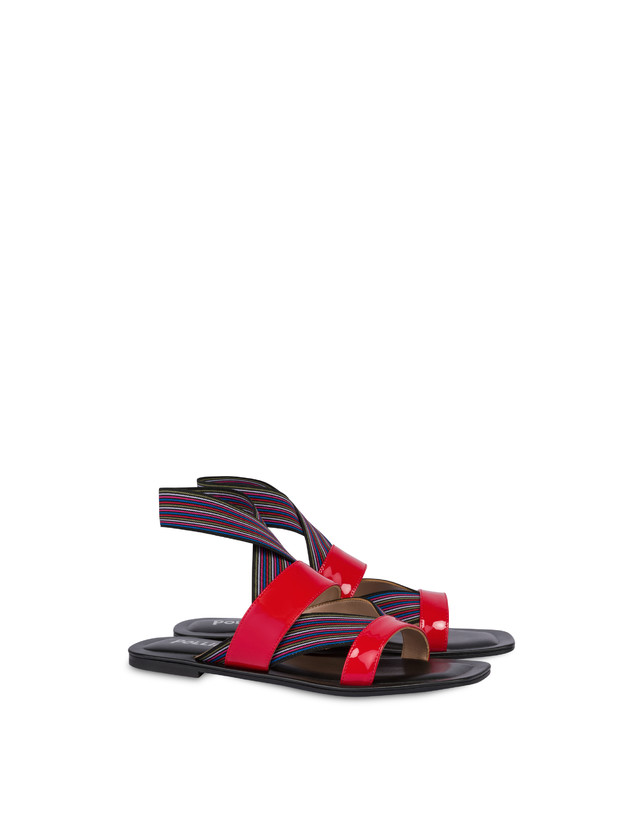 Colorful Band flat sandals with elastics Photo 2
