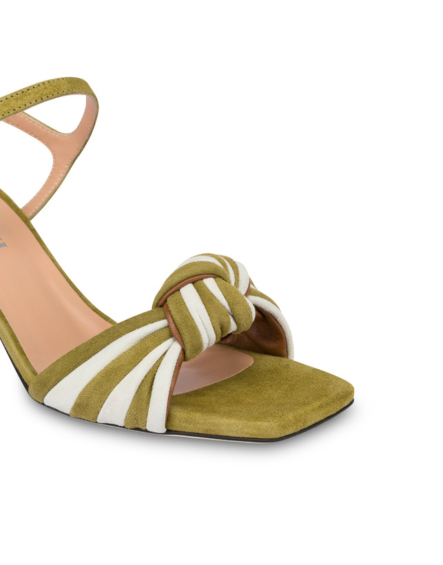 Garden Party suede and nappa sandals Photo 4