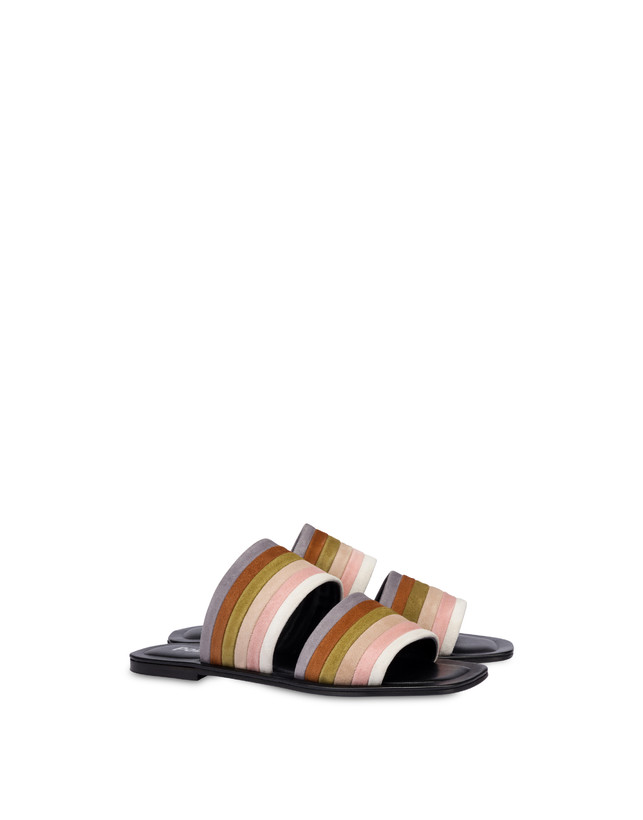 Sandali flat in camoscio Rainbow Photo 2