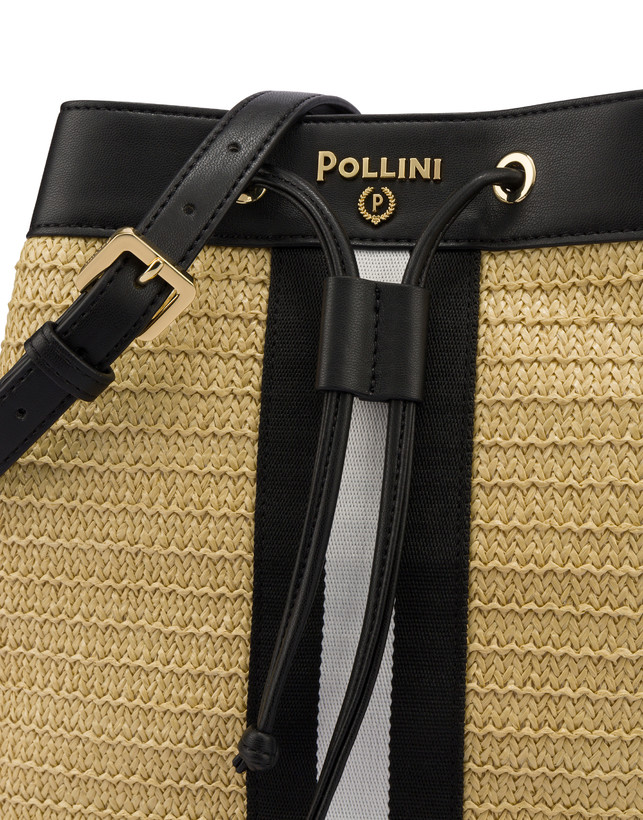 Borsa a secchiello in rafia Natural Feeling Photo 5