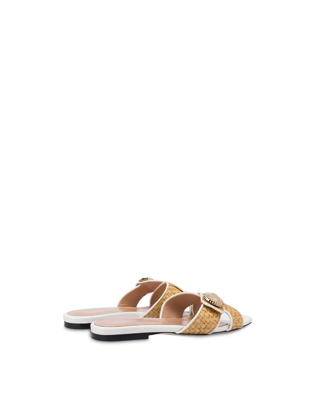 Sandali slide in paglia intrecciata Queen Photo 3