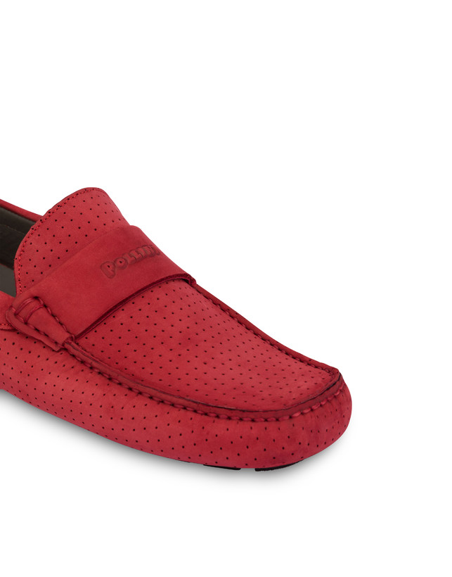 Mocassini in nabuk traforato Driver Shoes Photo 5