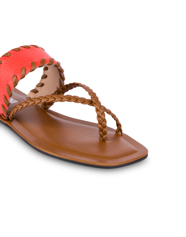 Italian Savoir Faire thong sandals in calfskin Photo 4