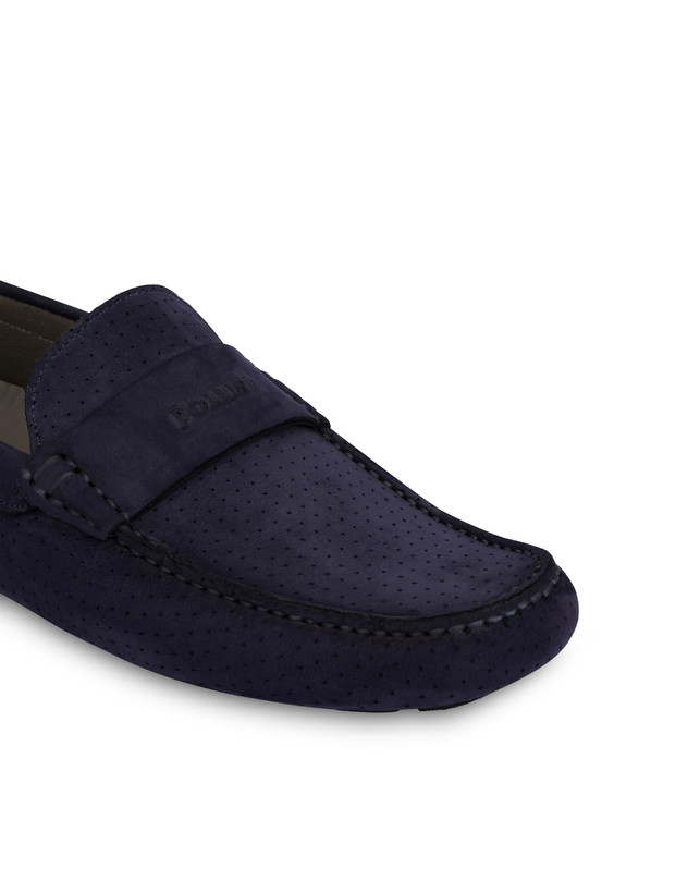 Mocassini in nabuk traforato Driver Shoes Photo 5