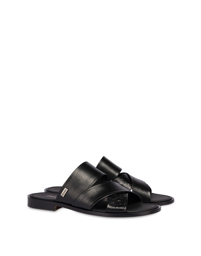 Sandali slide flat in vitello Natural Chic Photo 2