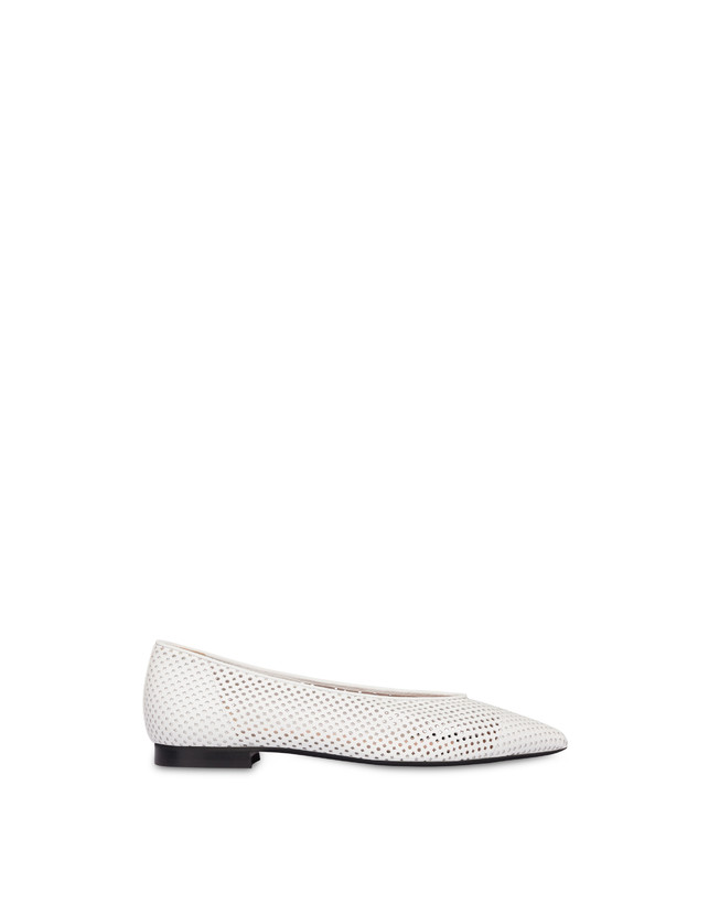 Naxos perforated calfskin ballerina flats Photo 1