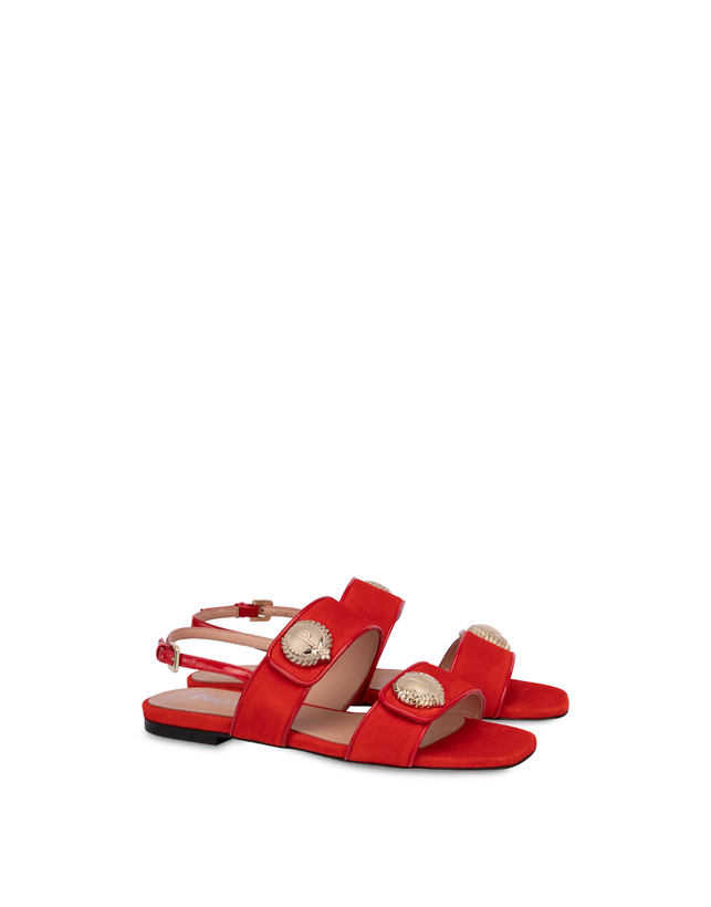 Queen flat suede sandals Photo 2