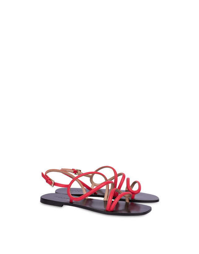 Drops flat sandals in calfskin Photo 2