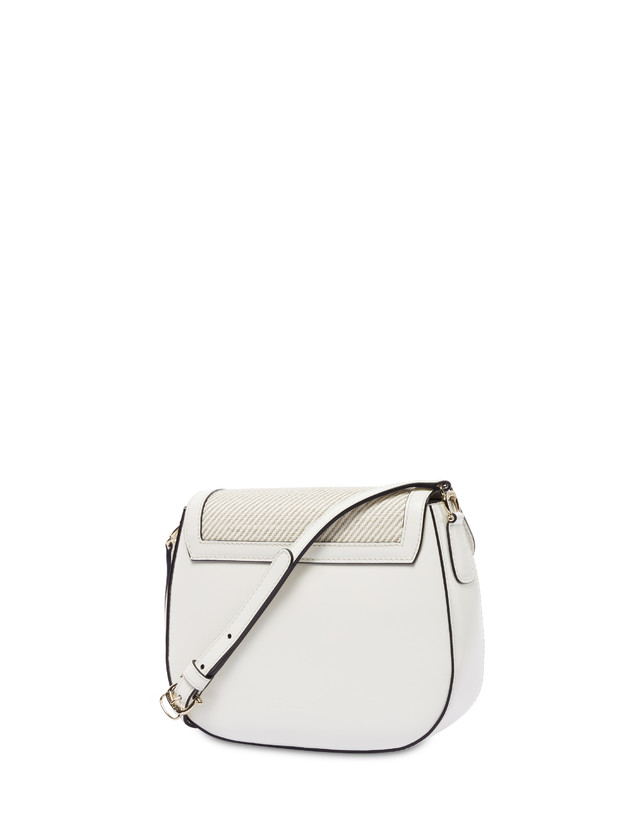 Petalo bag in rafia e vitello Photo 3
