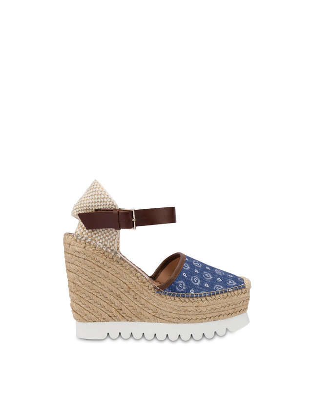 Heritage Denim Jacquard Espadrille-Keilsandalen Photo 1